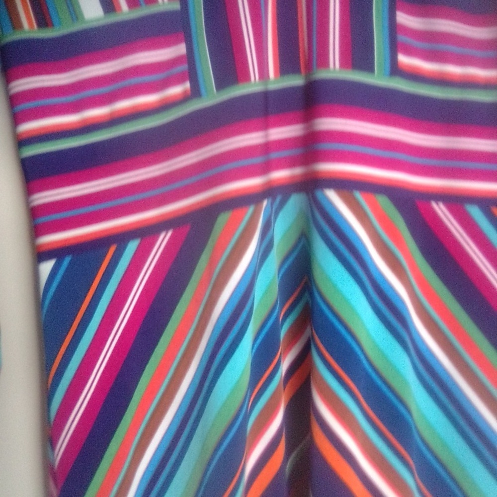 MAGGY LONDON Multicolor Striped Women's Dress SIZE 8 - Picture 5 of 9